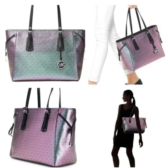 MICHAEL Michael Kors Handbags - Michael Kors MK Hologram Iridescent Voyager Bag- send me an offer!